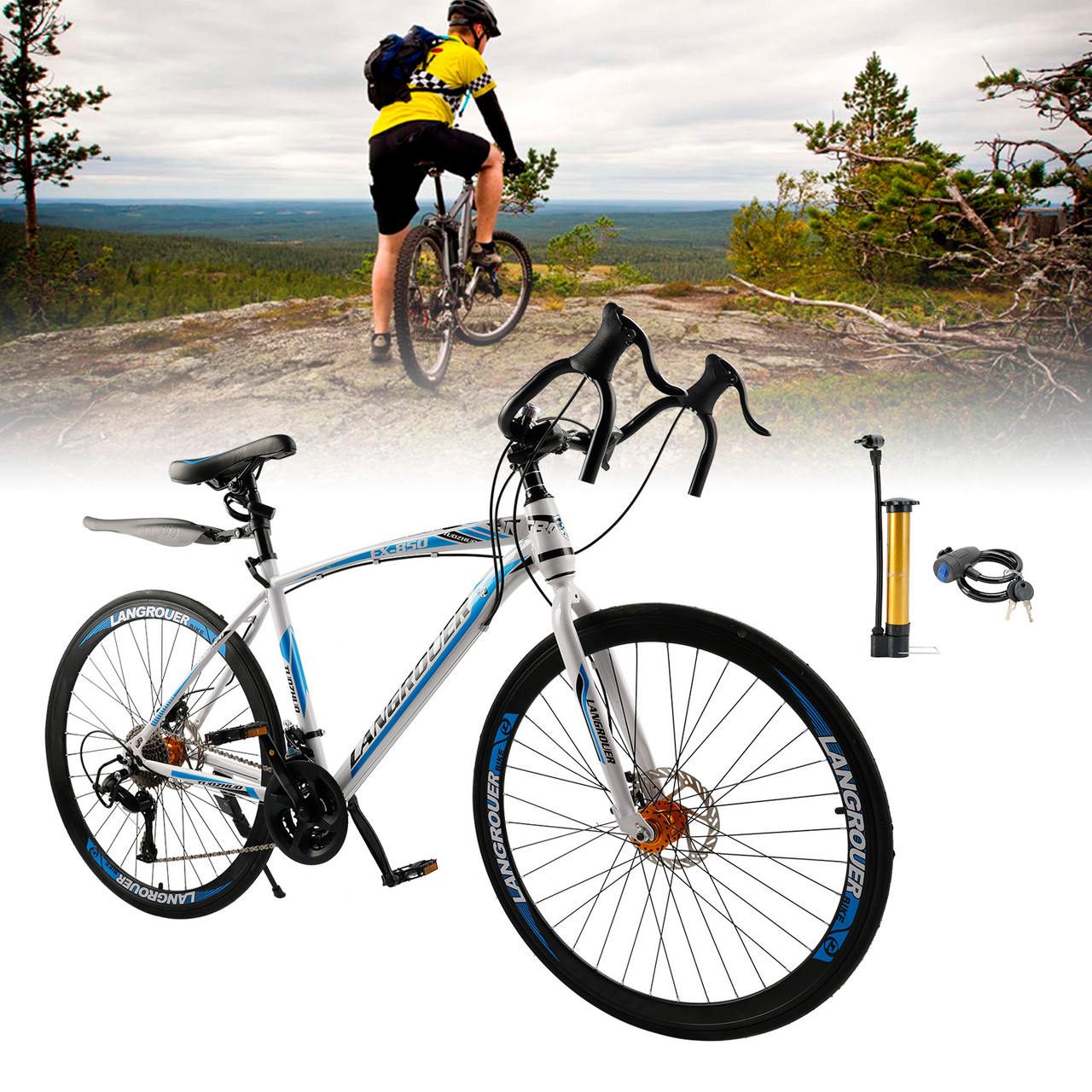 27 speed Road Bike Racing Bicycle 700C 26