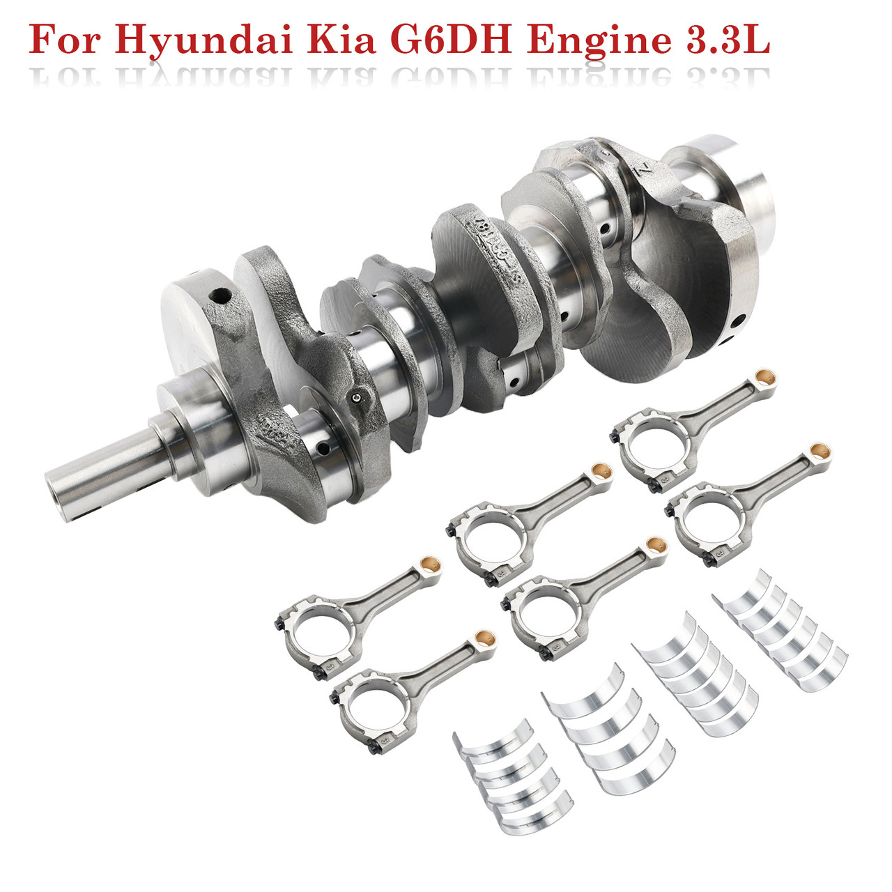 2013-2019 Hyundai Santa Azera 3.3L G6DH 3.3L Engine Crankshaft Rods w/ Bearing Kit Generic