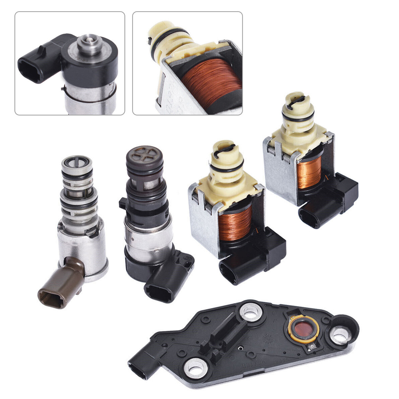 2003-2008 Chevrolet Impala Malibu Monte Carlo Uplander Venture Van Transmission Solenoid Kit TCC 2 Shift EPC Switch 4T65E Generic