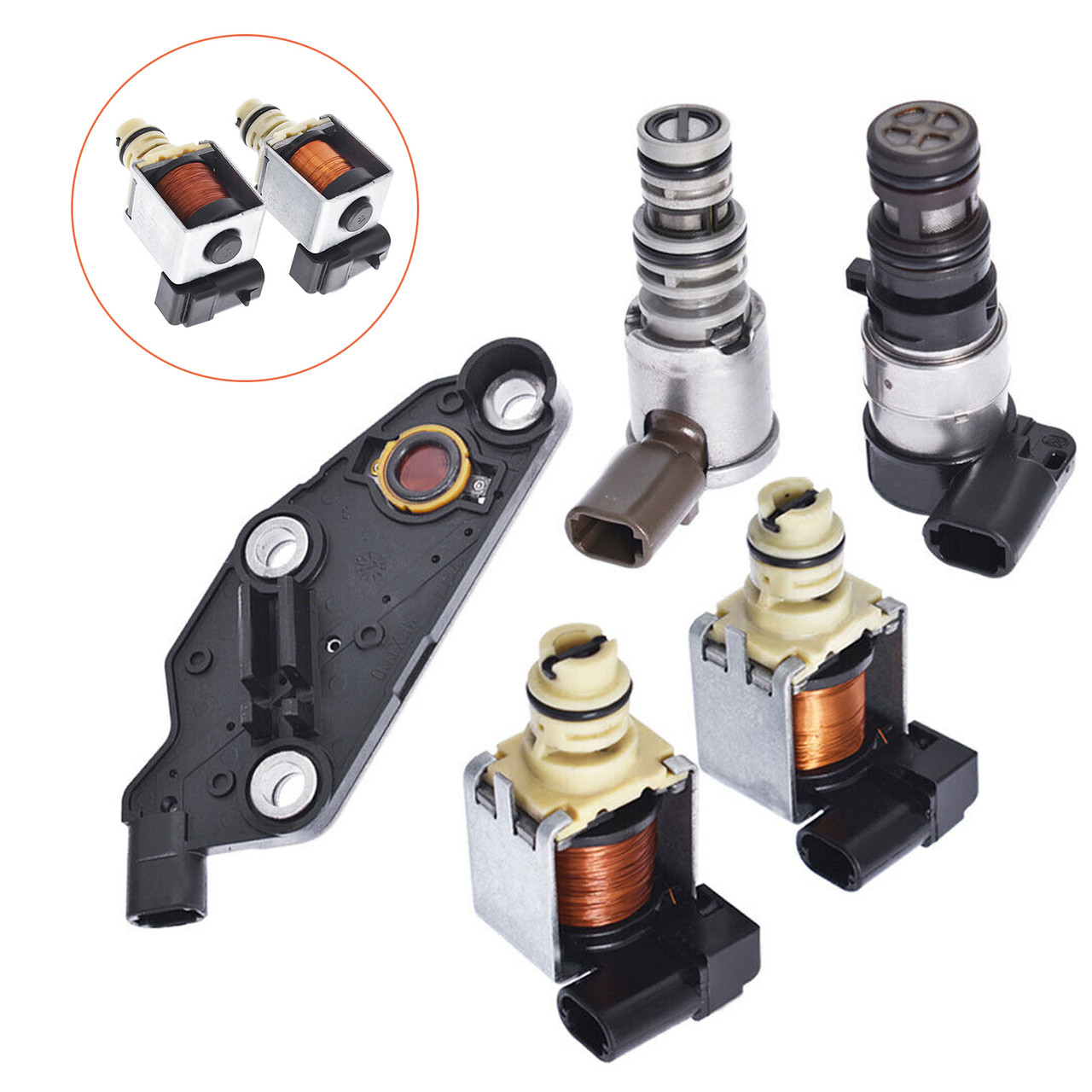 2003-2008 Chevrolet Impala Malibu Monte Carlo Uplander Venture Van Transmission Solenoid Kit TCC 2 Shift EPC Switch 4T65E Generic