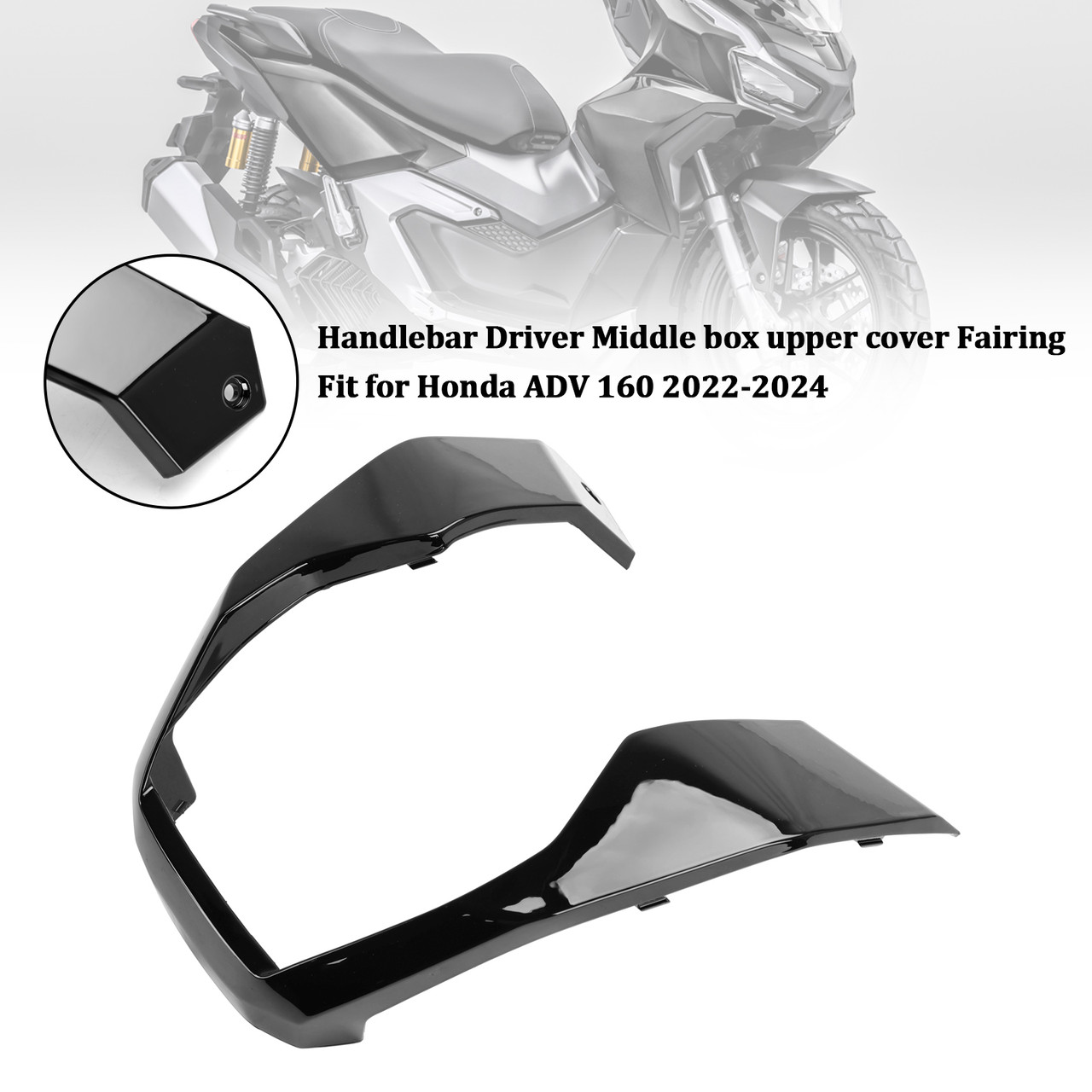 2023-2024 Honda ADV 160 Handlebar Driver Middle box lower cover Fairing Black Generic