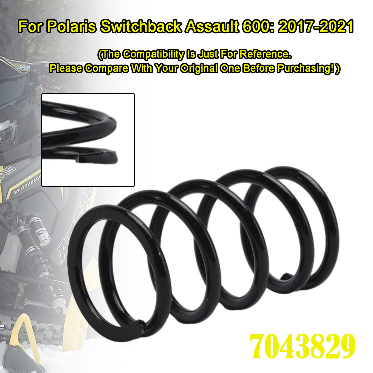 2008-2023 Polaris Switchback Rush RMK Indy Dragon Primary Drive Clutch Spring 7043829 7043342 Generic