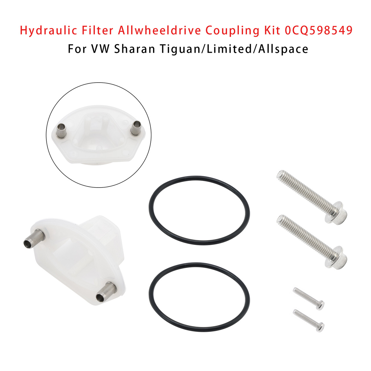 VW Sharan Tiguan/Limited/Allspace Hydraulic Filter Allwheeldrive Coupling Kit 0CQ598549 Generic