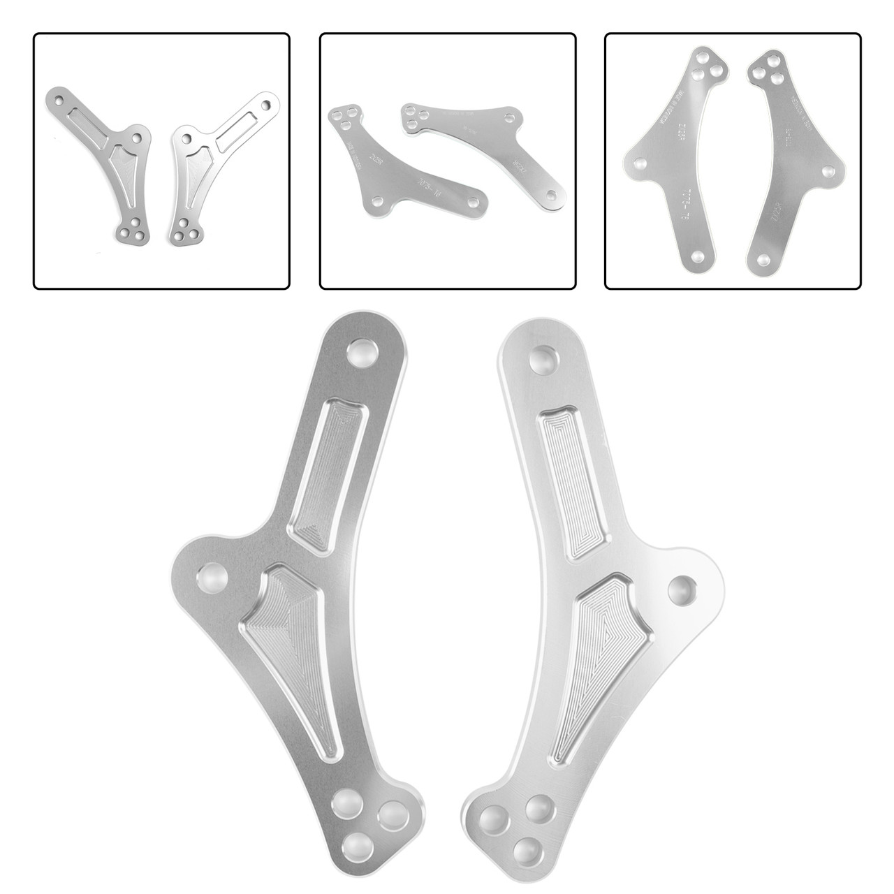 2023-2024 kawasaki ZX-25R ZX-4R Adjustable Lower Suspension Links Silver Generic