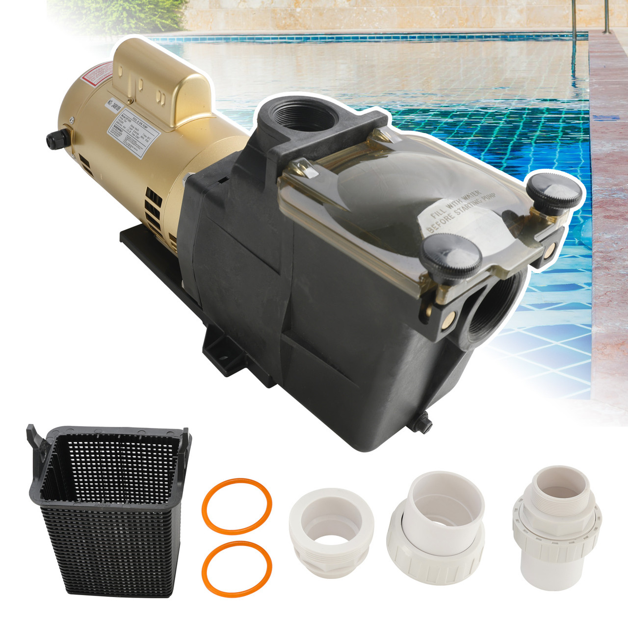 Super Pump 1 HP Single Speed Pool Pump 115/230V W3SP2607X10 Generic