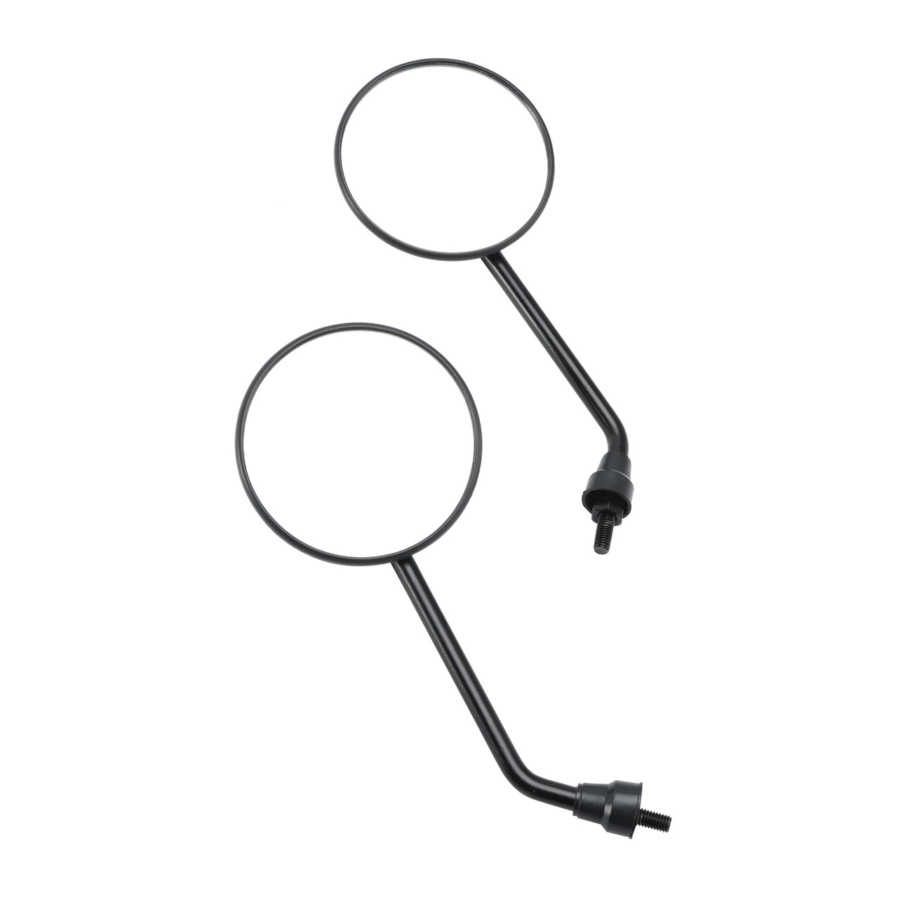 BLACK REAR VIEW MIRROR PAIR Ø100MM FOR SIMSOM S50 S51 S53 SR50 SCHWALBE KR51