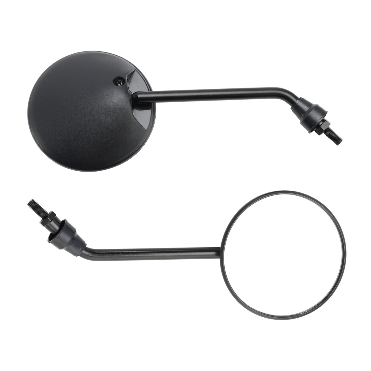 BLACK REAR VIEW MIRROR PAIR Ø100MM FOR SIMSOM S50 S51 S53 SR50 SCHWALBE KR51