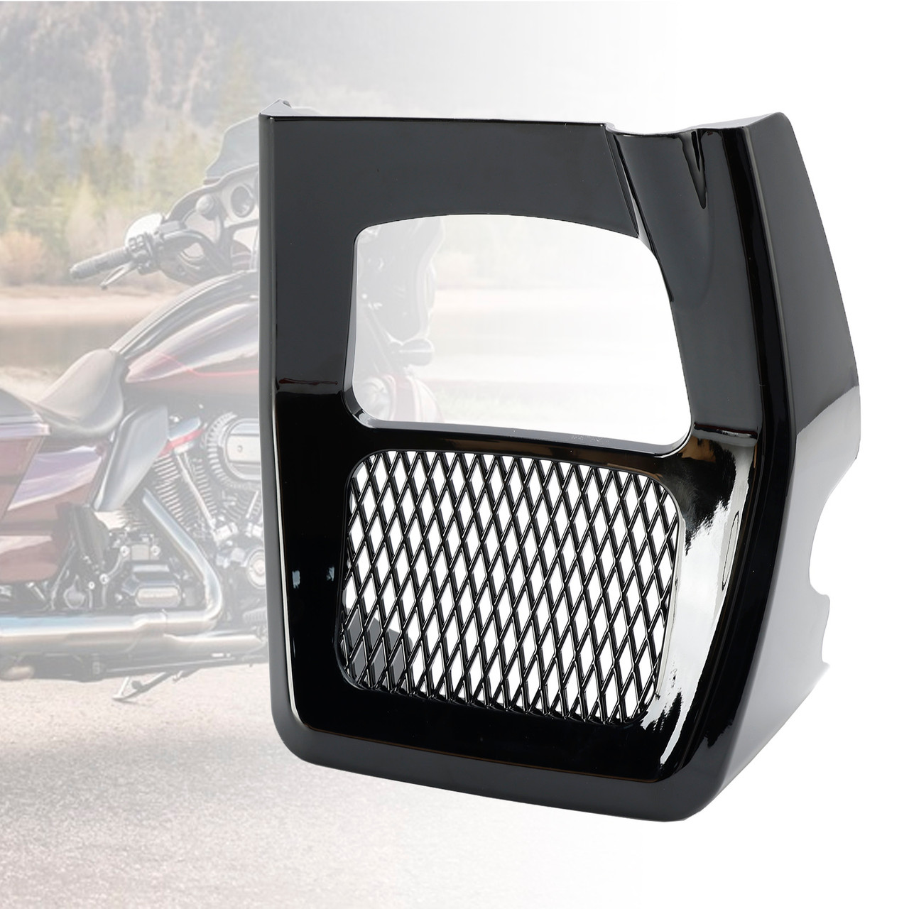 2025 Road Glide VEISUTOR Black Front Chin Spoilers Radiator
