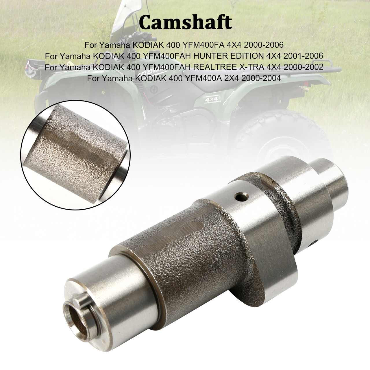 2000-2004 Yamaha KODIAK 400 YFM400A 2X4 Standard Camshaft 5GH-12171-00-00 Generic