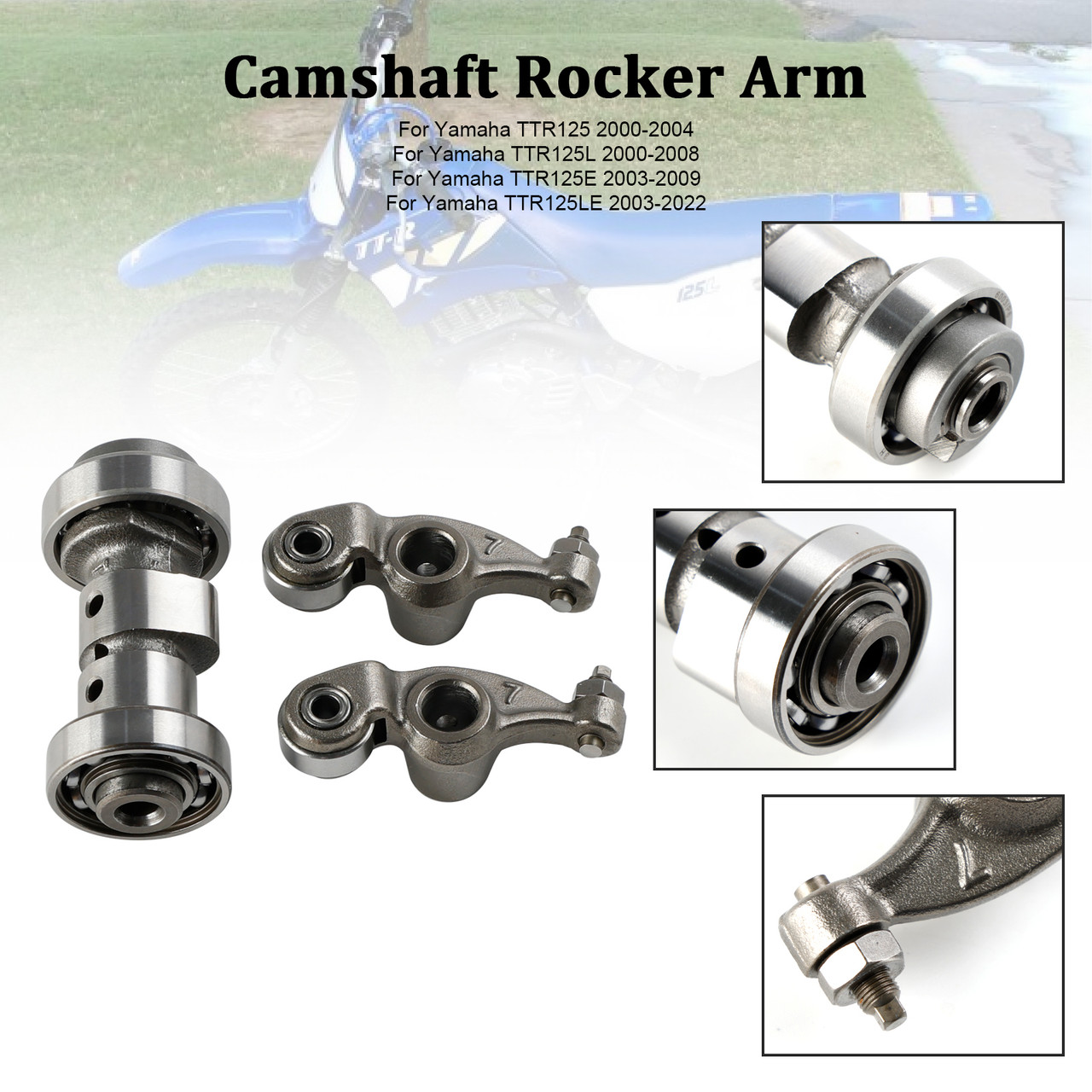 Camshaft Rocker Arm for Yamaha TTR125 TTR125L TTR125E TTR125LE 2000-2022