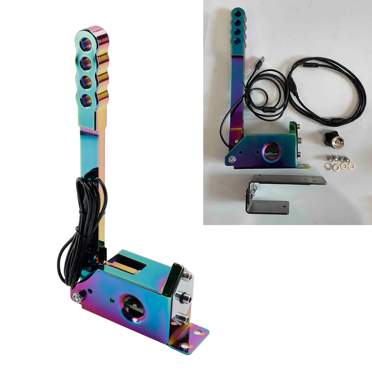 14Bit SIM USB Handbrake For Assetto PC Racing Games G25/G27/G29/T300 Neo Chrome