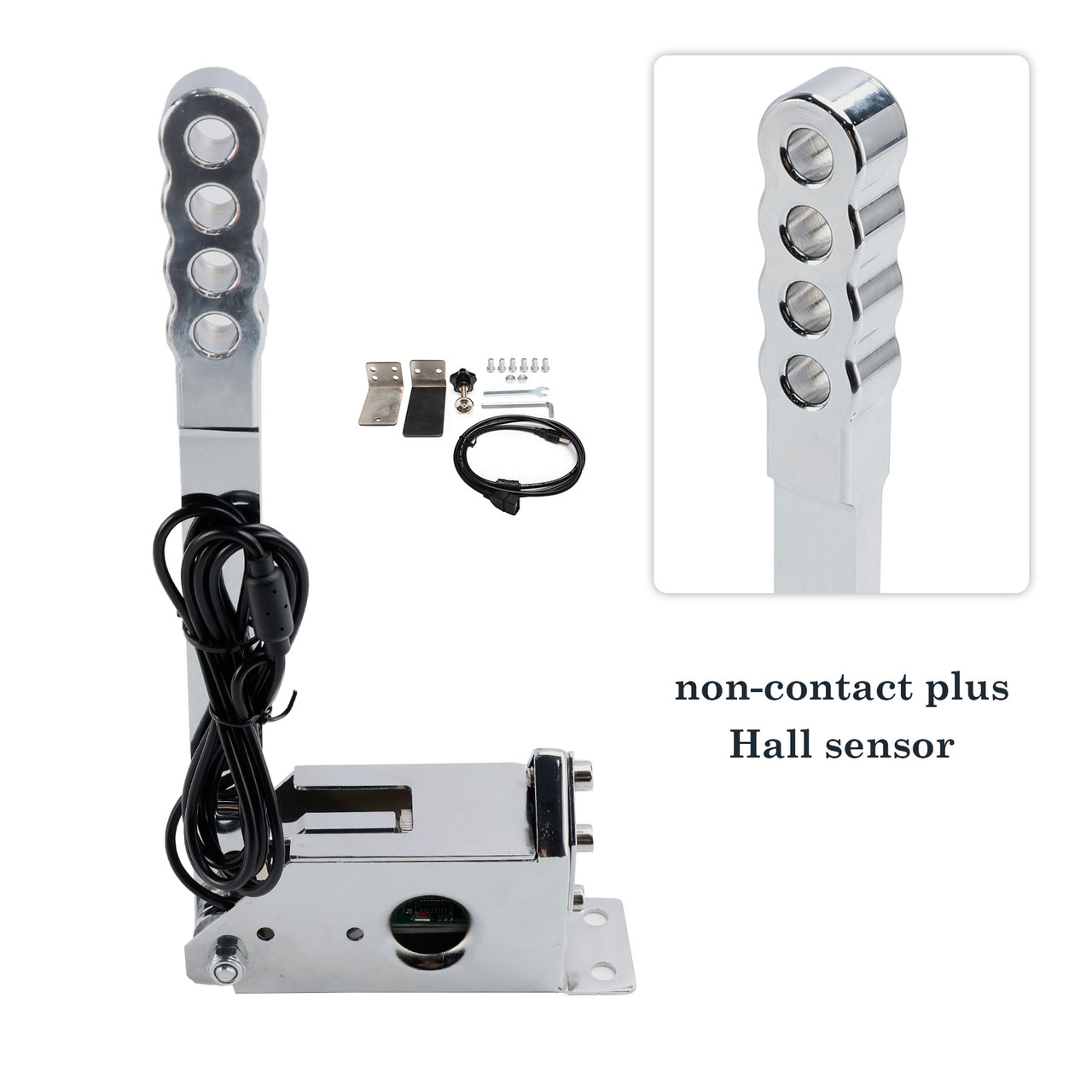 14Bit SIM USB Handbrake Kit For Assetto PC Racing Games G25/G27/G29/T300/T500 Silver 14Bit SIM USB Handbrake Kit For Assetto PC Racing Games G25/G27/G29/T300/T500 Silver