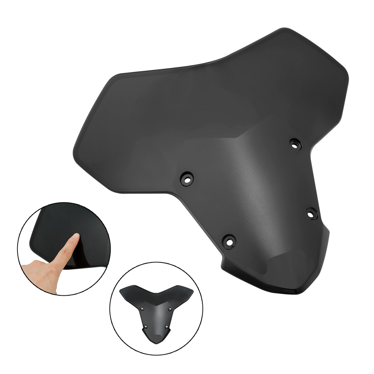 2020-2024 Kawasaki Z900 Windshield Windscreen Black Generic