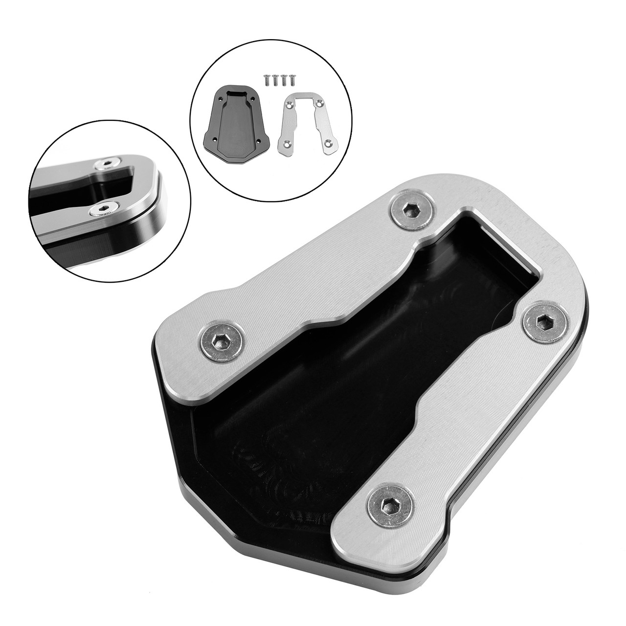 2021-2023 HONDA CRF300L Kickstand Enlarge Plate Pad Silver Generic