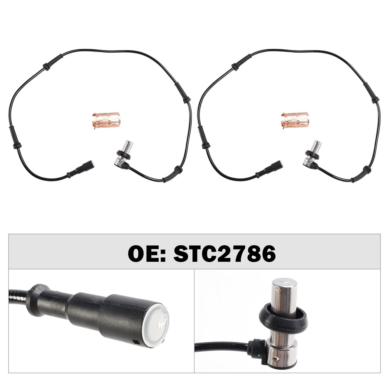 1994-2002 Land Rover Range Rover P38 2pcs Front ABS Wheel Speed Sensors STC2786 STC2780 1518725 Generic