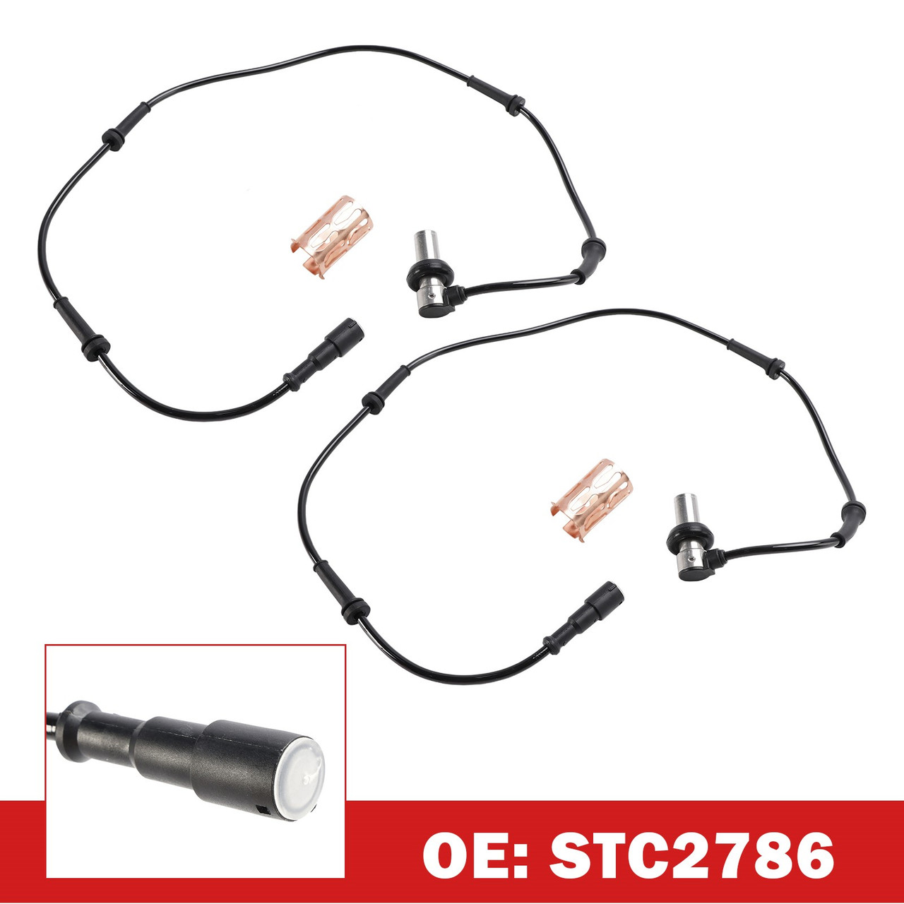 1994-2002 Land Rover Range Rover P38 2pcs Front ABS Wheel Speed Sensors STC2786 STC2780 1518725 Generic