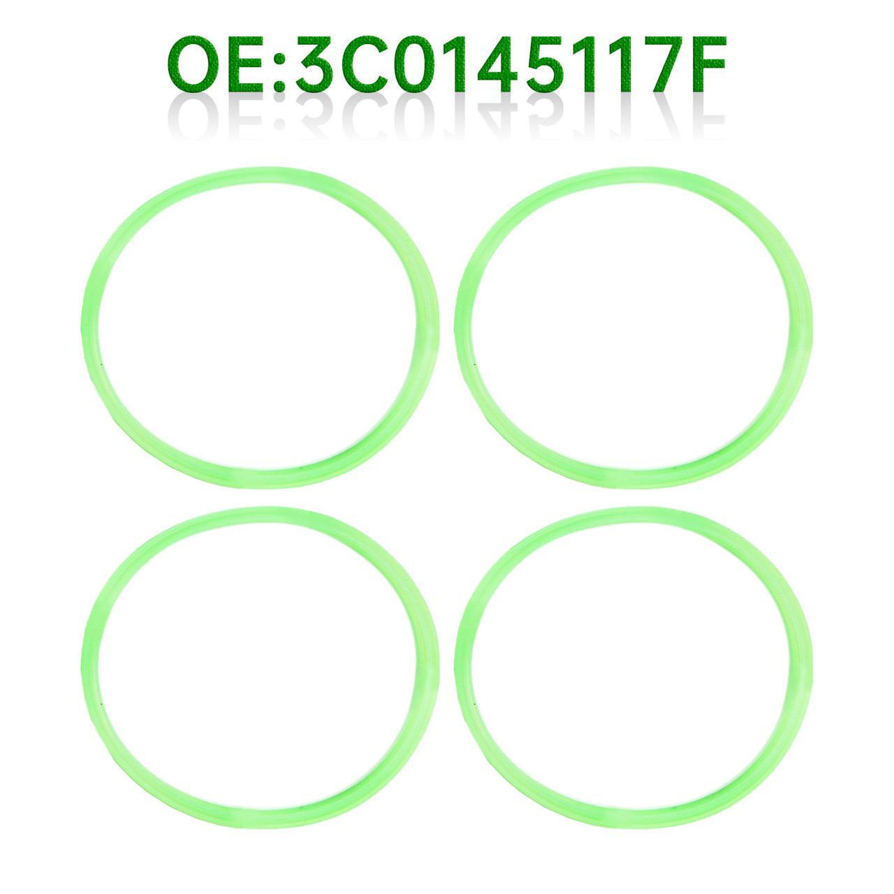 1999-2016 Audi 4pcs Intercooler Turbo Hose Pipe Seal O-Ring 3C0145117F Generic