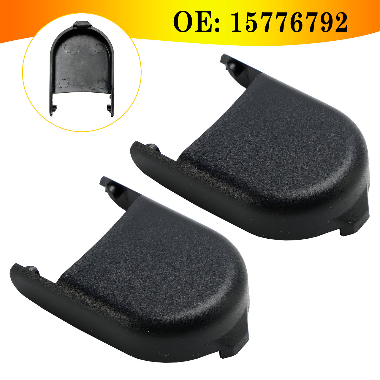 2007-2008 Cadillac Escalade ESV 2pcs Windshield Wiper Arm Nut Cap 15776792 Generic