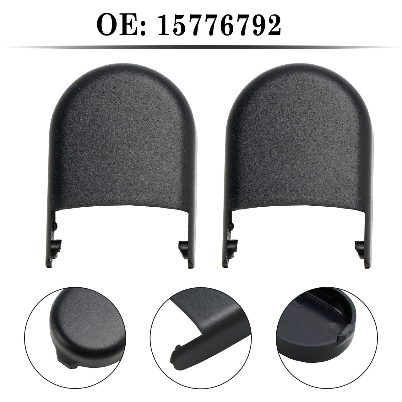 2007-2019 GMC Acadia Sierra Yukon XL 2pcs Windshield Wiper Arm Nut Cap 15776792 Generic