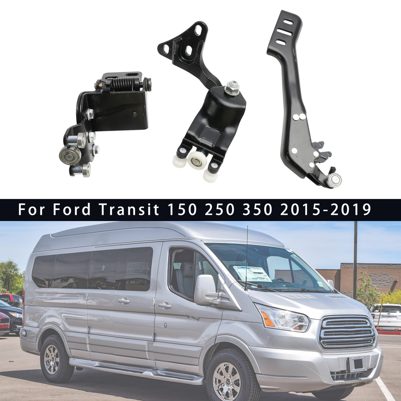 2015-2020 Ford Transit-150 250 350 350H 3PCS Right Side Sliding Door Hinge Roller BK3Z1525028A Generic