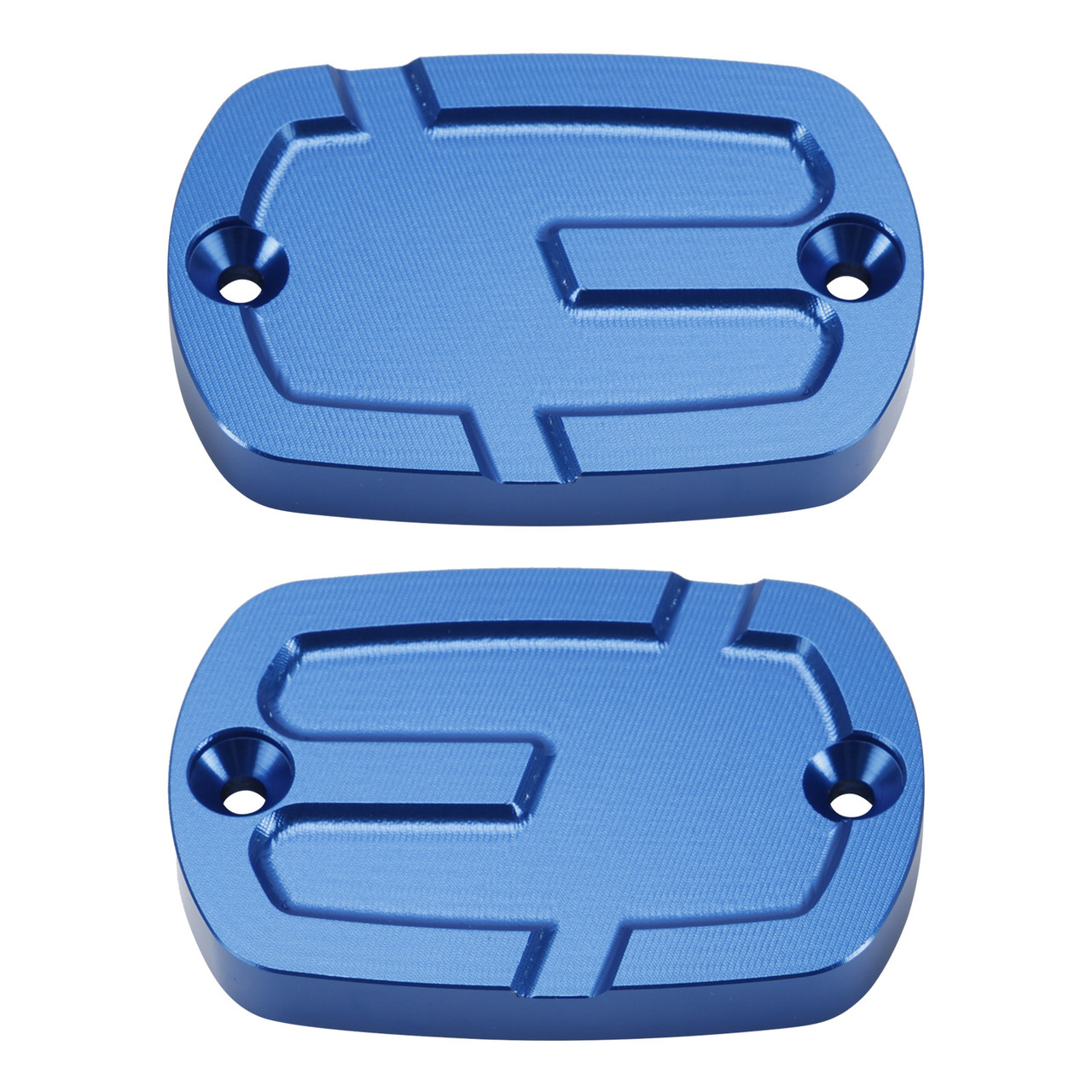 2004-2024 Yamaha TMax 500 530 560 CNC Brake Fluid Reservoir Caps Kit Blue Generic