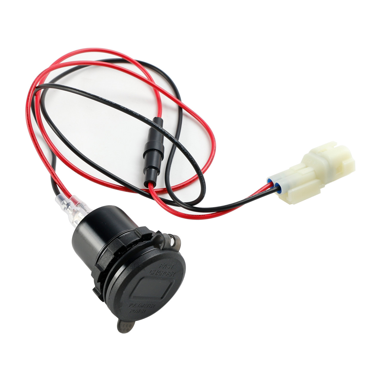 2022-2024 Kawasaki Versys 650 12V Socket Charger USB+C Type Quick Black Generic