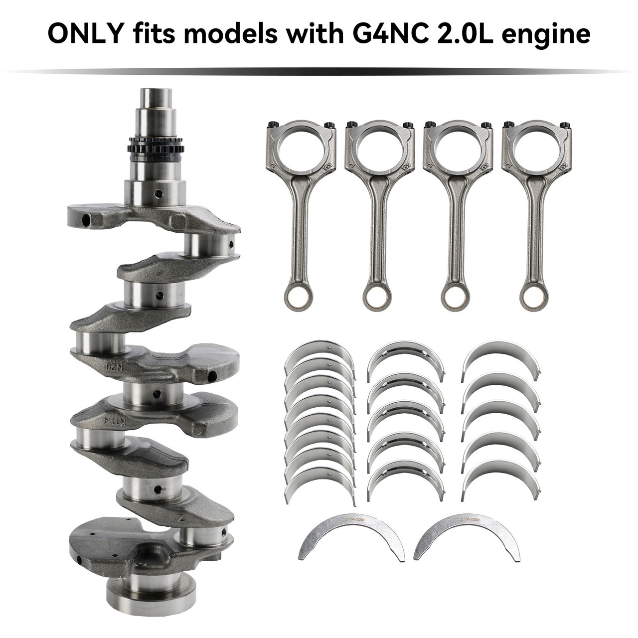 2013-2022 Hyundai KIA Soul G4NC 2.0L Engine Crankshaft Conrod Main & Rod Bearing Kit 23040-2E000 Generic
