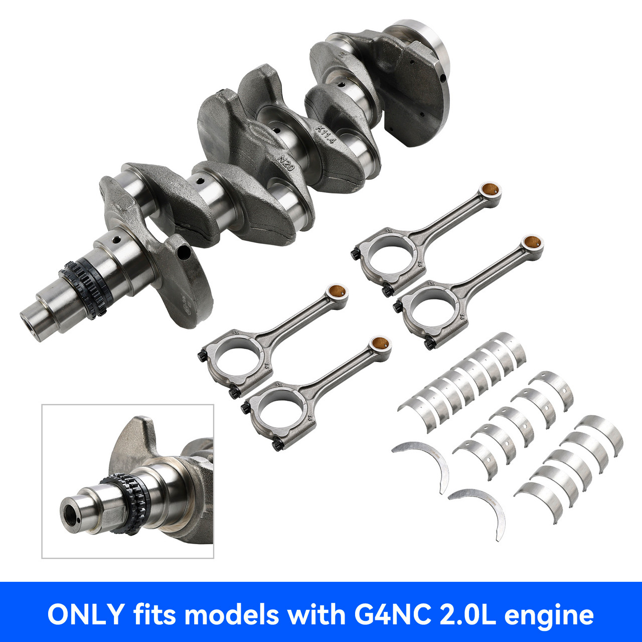 2013-2022 Hyundai KIA Soul G4NC 2.0L Engine Crankshaft Conrod Main & Rod Bearing Kit 23040-2E000 Generic