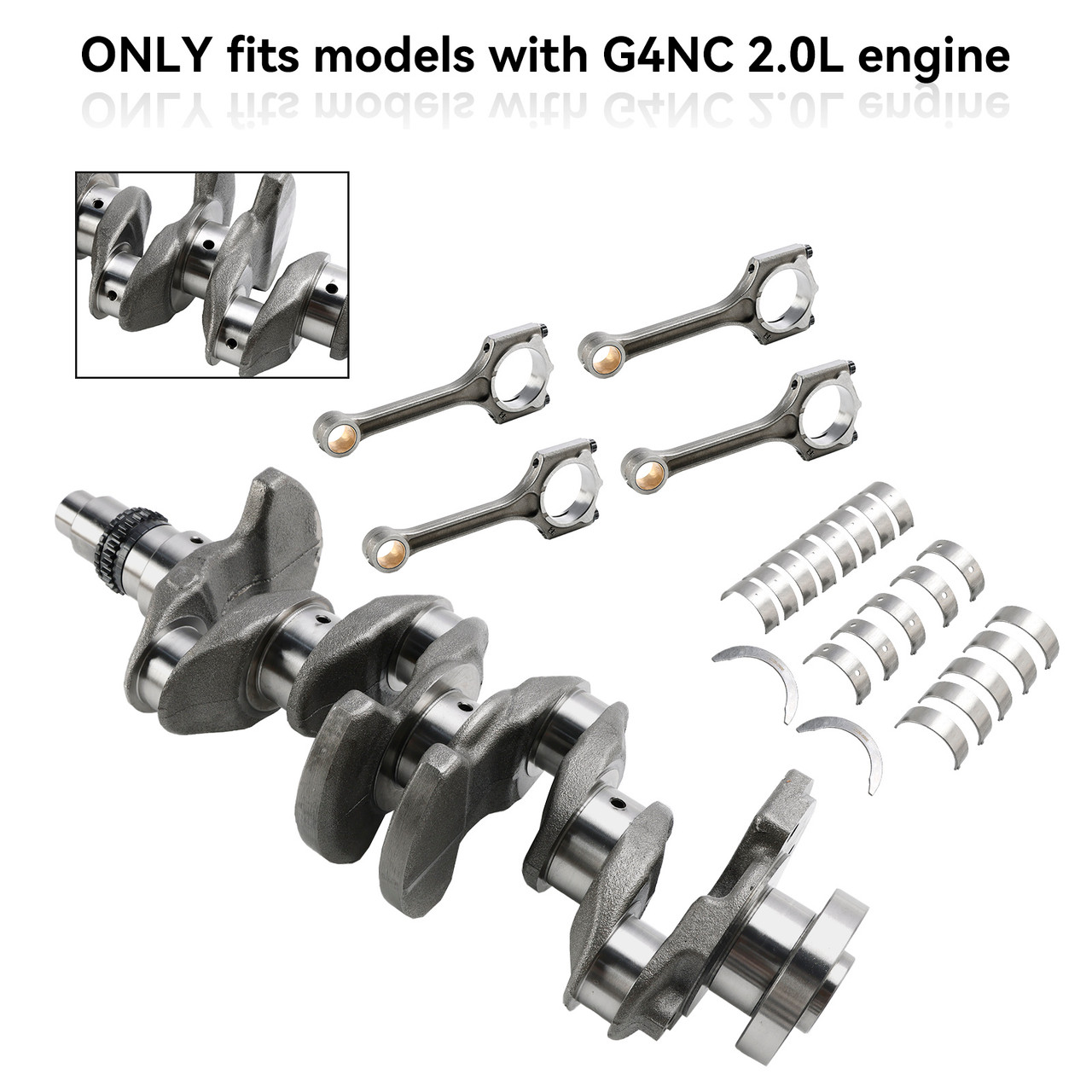 2013-2022 Hyundai KIA Soul G4NC 2.0L Engine Crankshaft Conrod Main & Rod Bearing Kit 23040-2E000 Generic