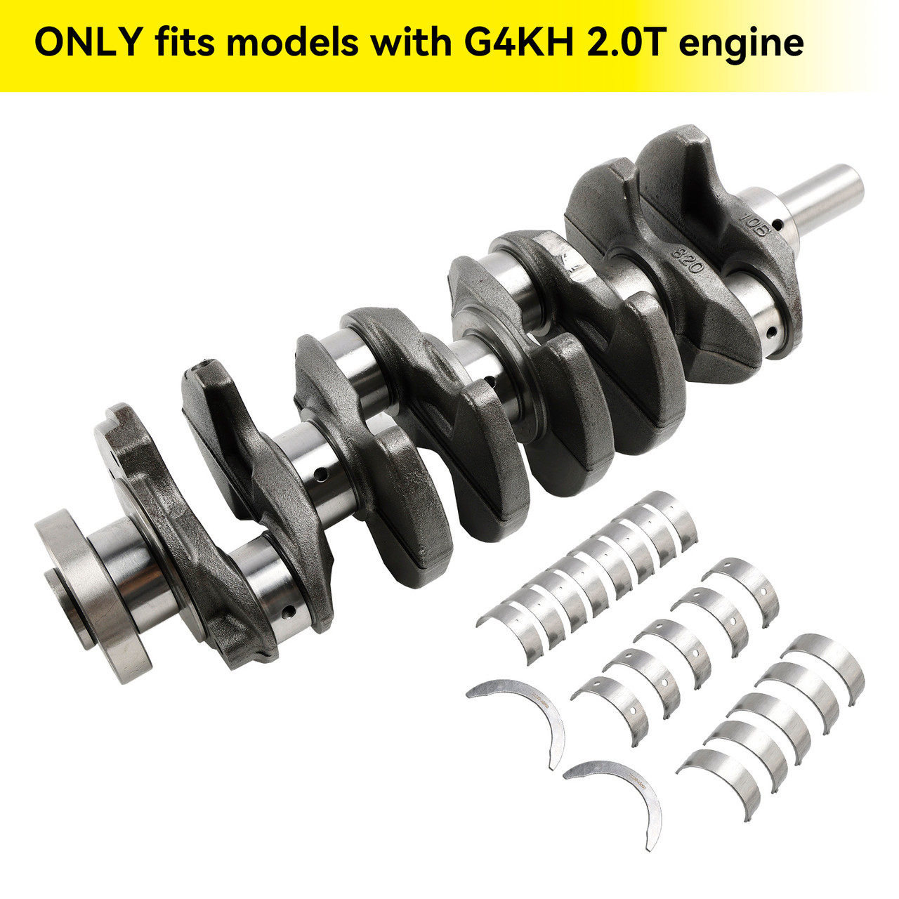 2010-2014 Hyundai Sonata Kia Optima G4KH 2.0T Engine Crankshaft+Main & Rod Bearing Kit 23111-2G400 Generic