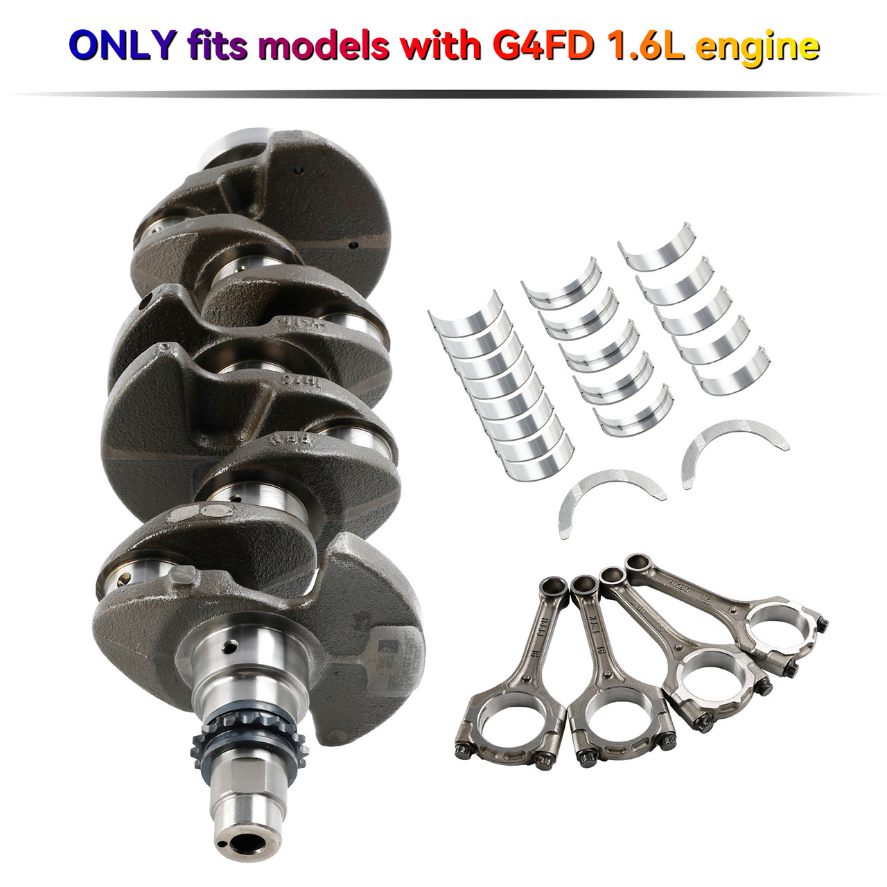 2012-2017 Hyundai Accent Kia Rio Soul G4FD 1.6L Engine Crankshaft
