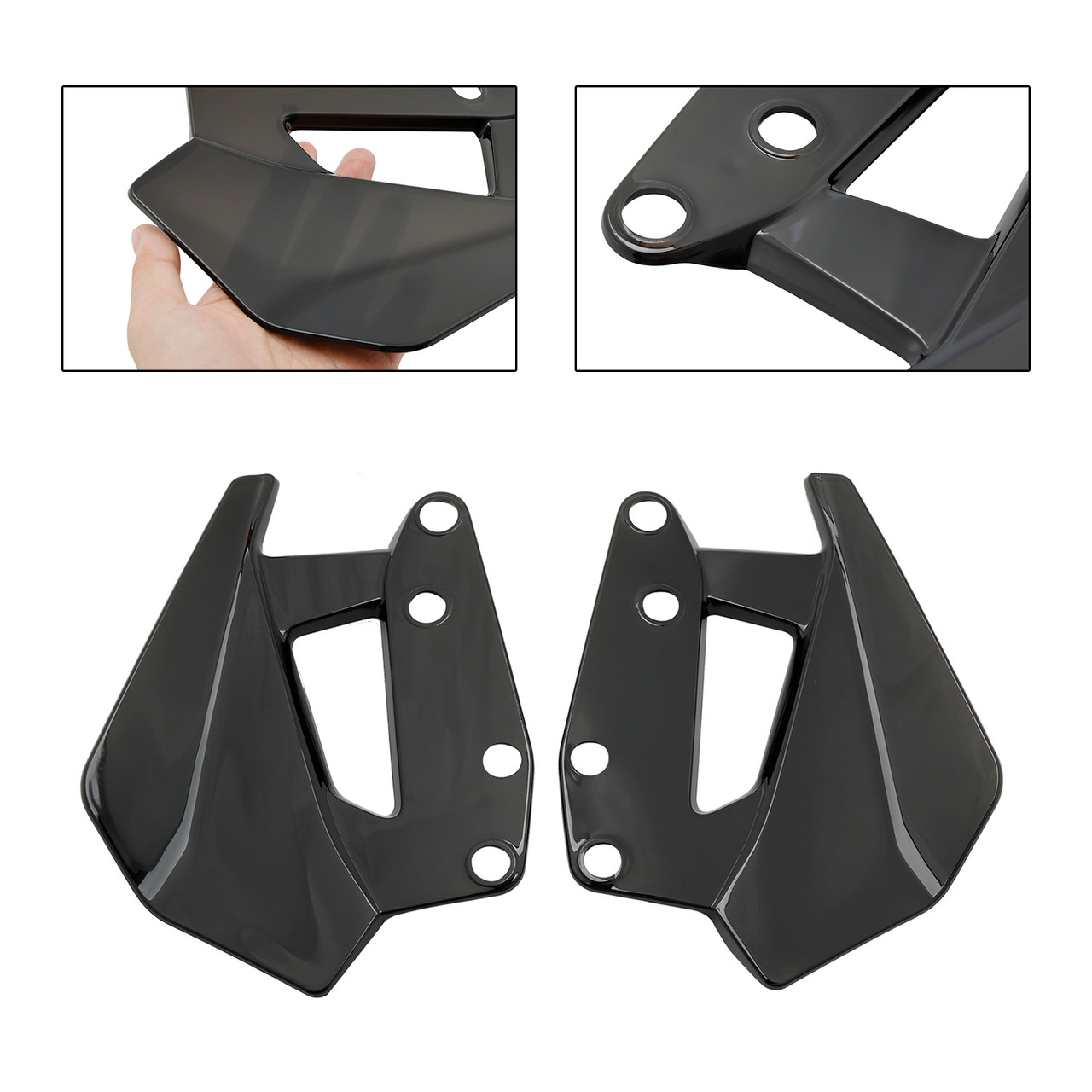2024 BMW R1300GS Windshield Plate Side Panels Black Generic - Mad