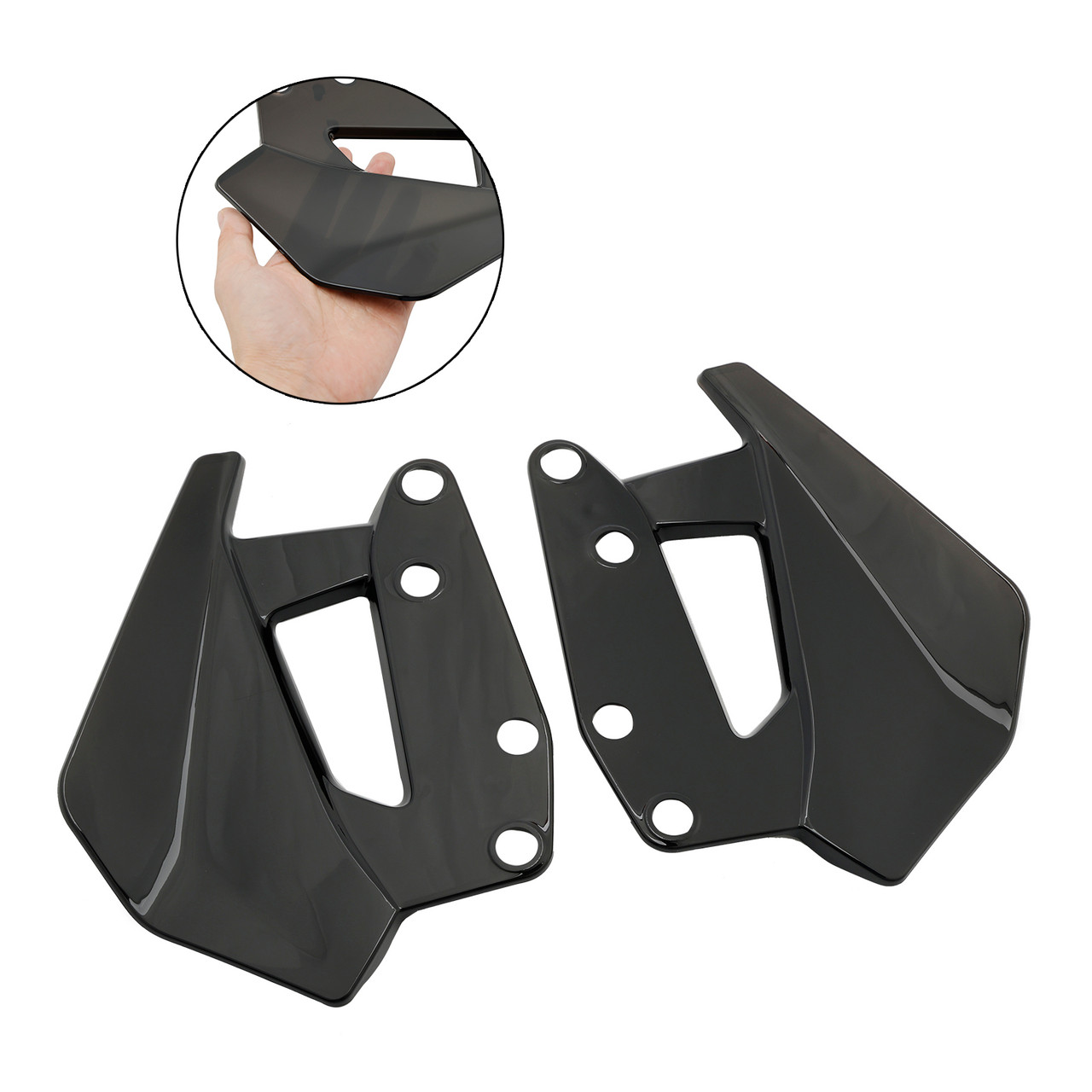 2024 BMW R1300GS Windshield Plate Side Panels Black Generic