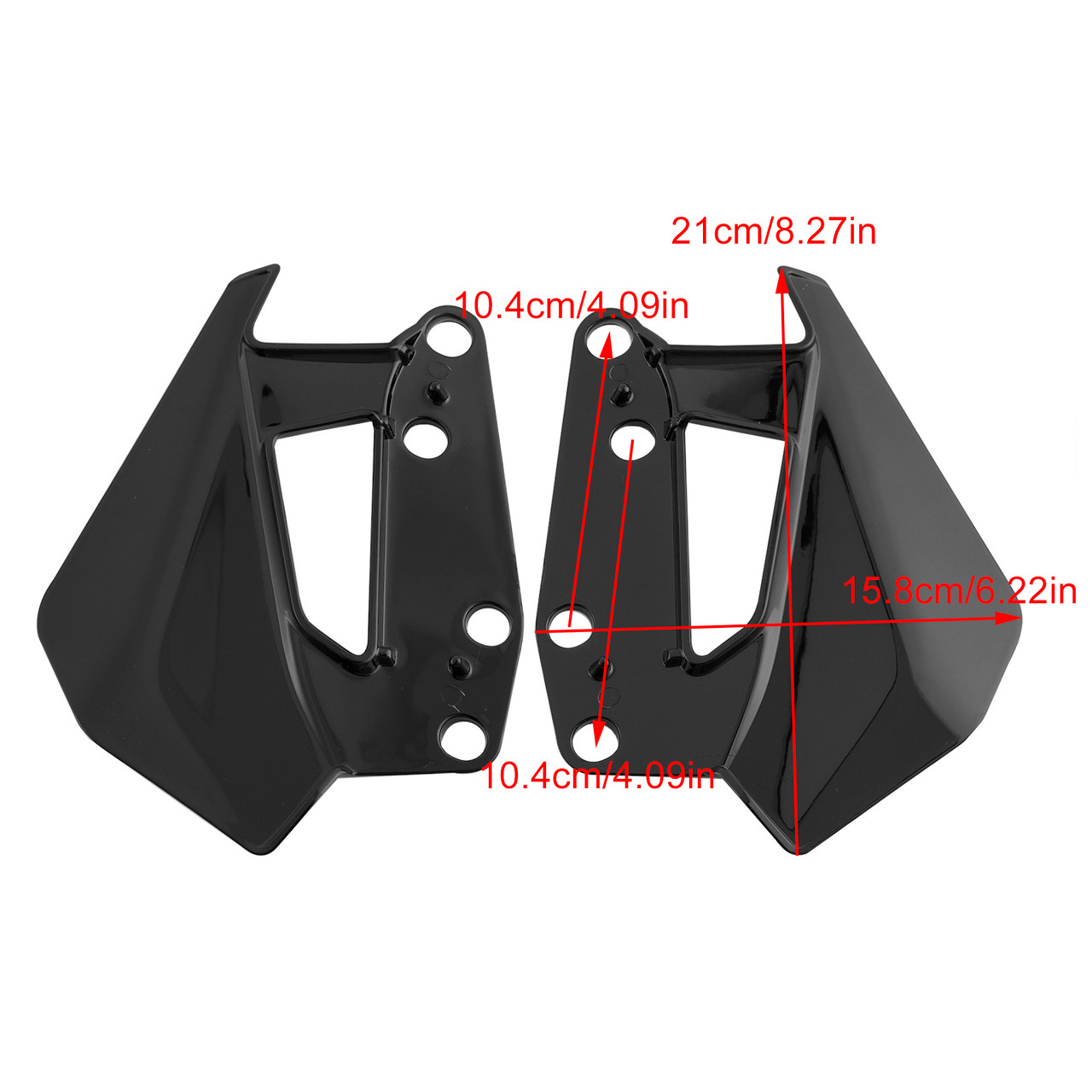 2024 BMW R1300GS Windshield Plate Side Panels Black Generic