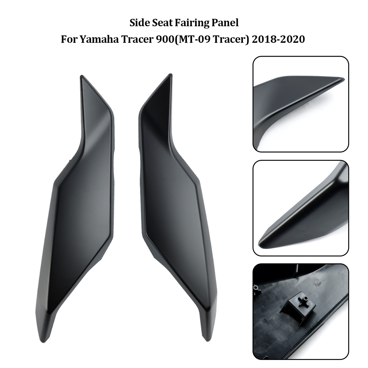 2018-2020 Yamaha Tracer 900 MT-09 Tracer GT Rear Tail Side Seat Fairing Panel Matte Black Generic 2018-2020 Yamaha Tracer 900 MT-09 Tracer GT Rear Tail Side Seat Fairing Panel Matte Black Generic