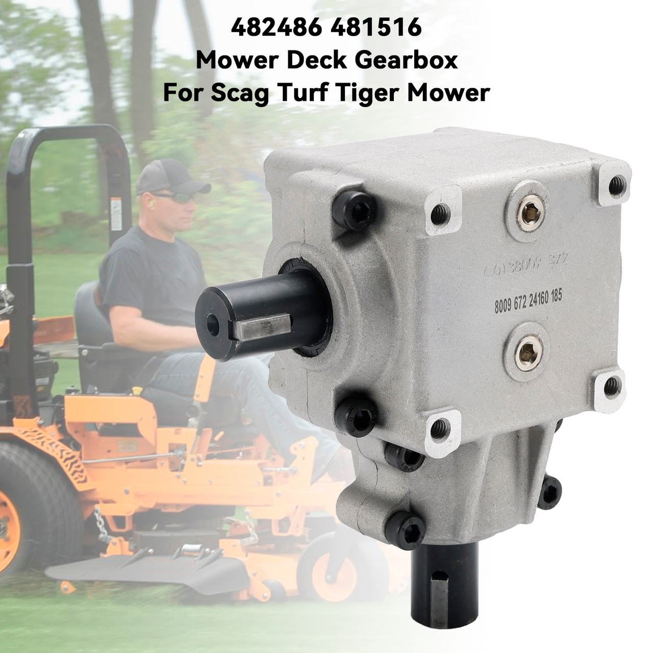 Scag Turf Tiger Mower Mower Deck Gearbox Assembly 482486 481516