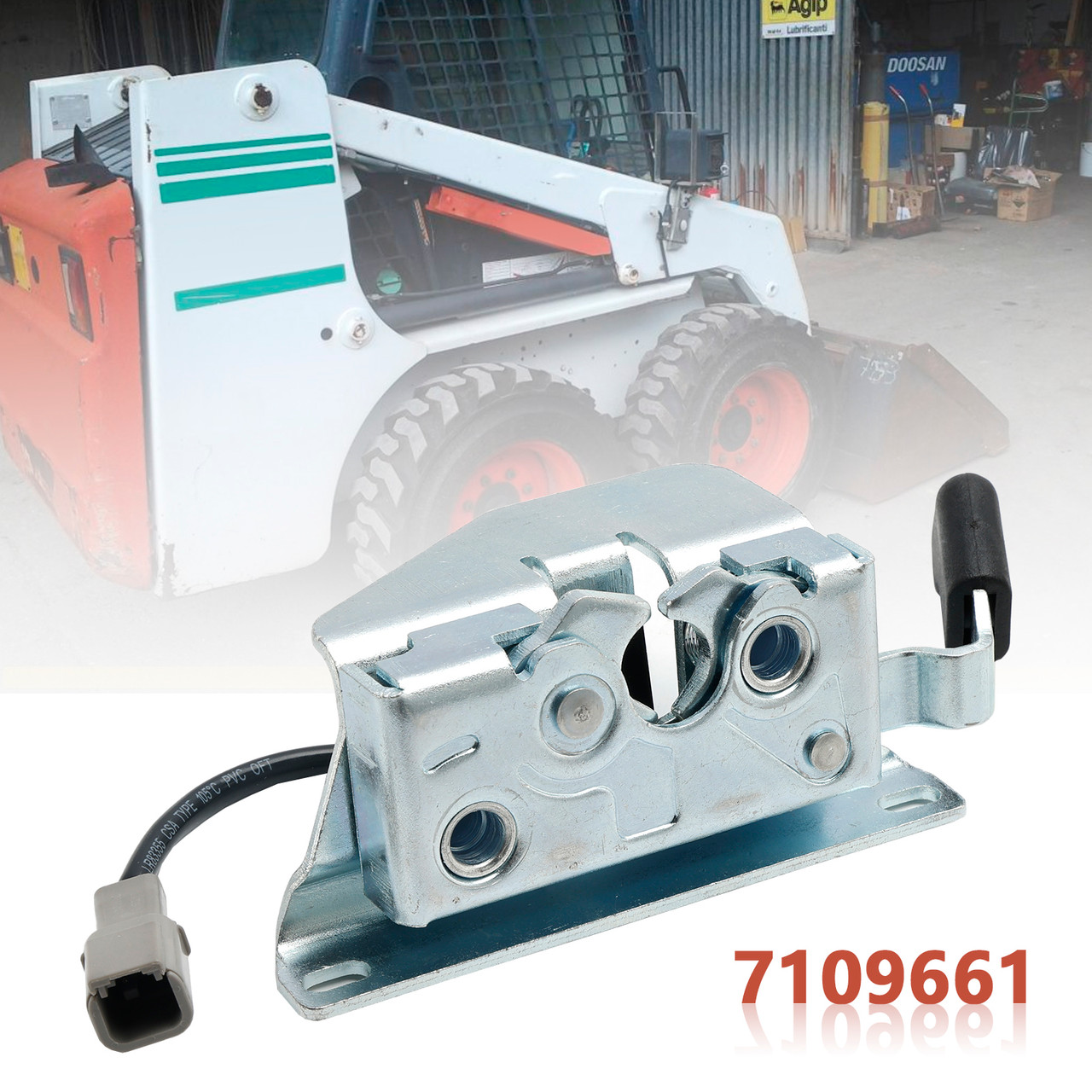 7109661 Front Door Latch With Sensor Compatible With Bobcat S175