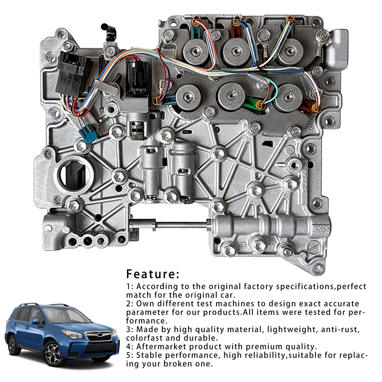 Subaru Forester Outback Impreza Transmission Valve Body with Solenoids 4EAT Generic