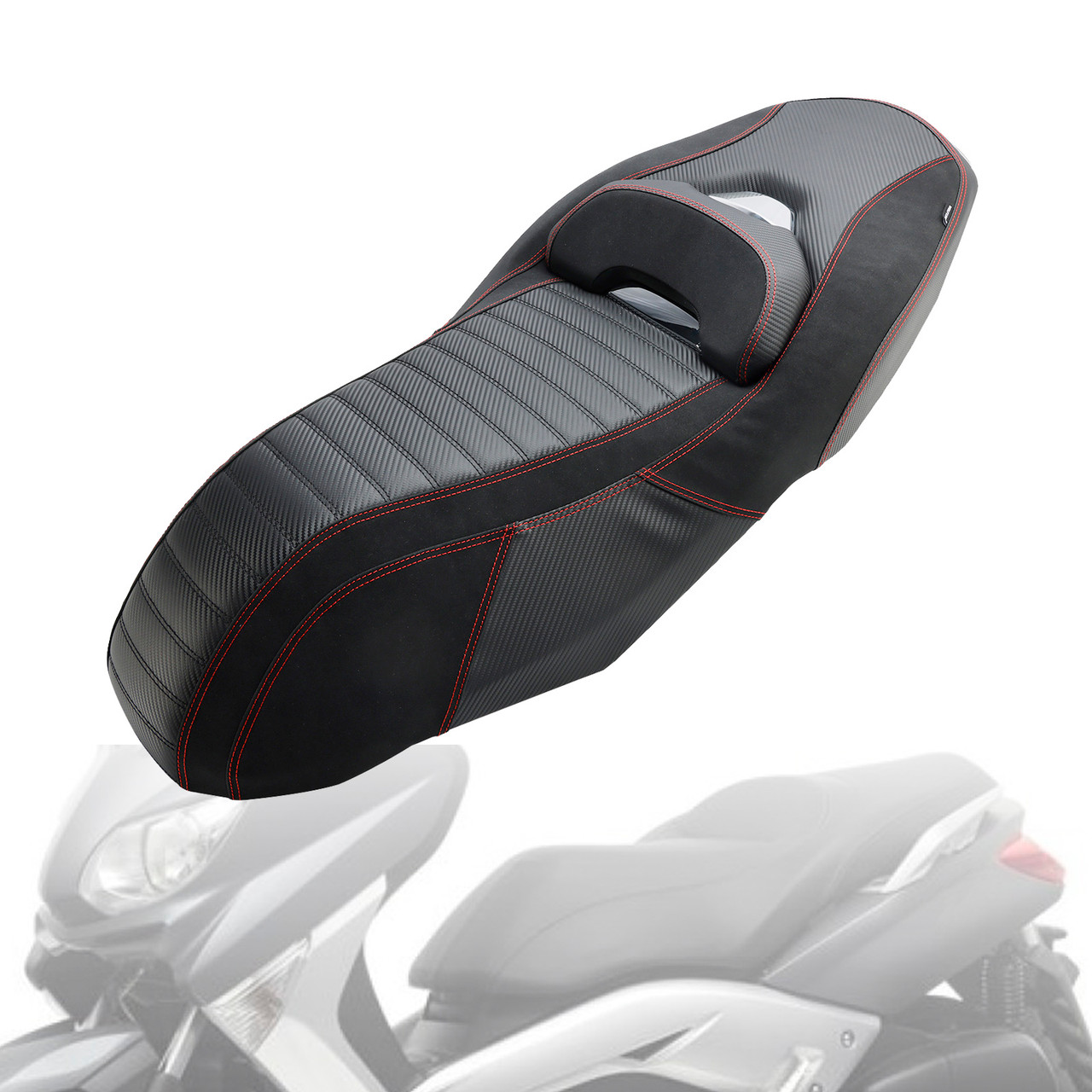 2023-2024 YAMAHA X-MAX 300 Rider Passenger Seat Front Rear Cushion Red Generic