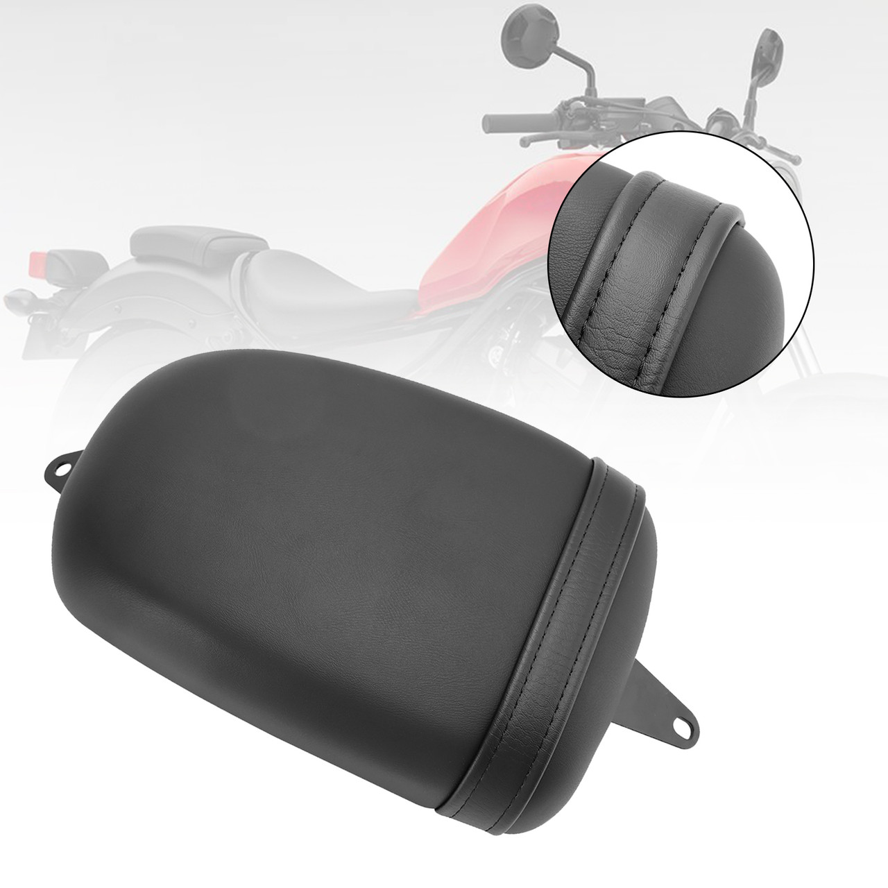 2021-2023 HONDA CMX1100 REBEL Rear Passenger Seat Cushion Pillion Pad Motorcycle Black Generic