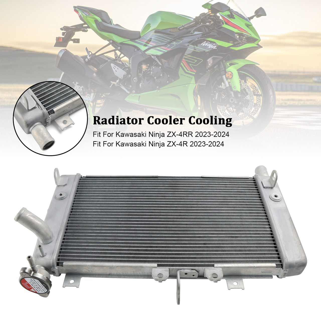 2023-2024 Kawasaki Ninja ZX-4RR ZX-4R Radiator Cooling Engine