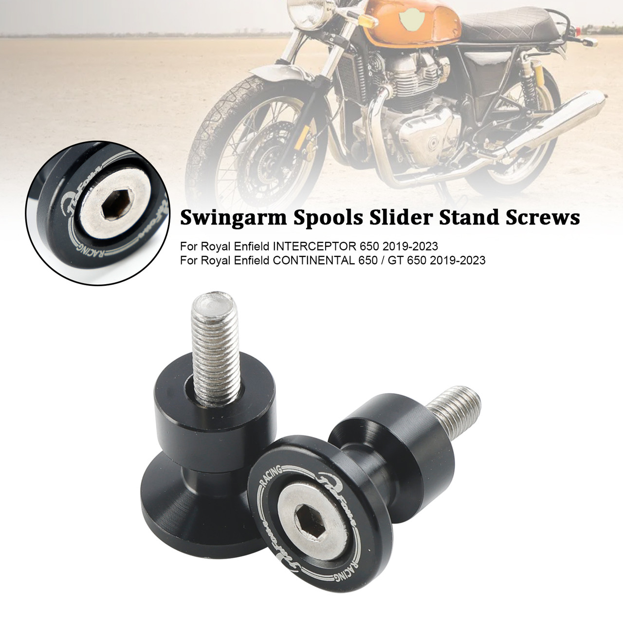 Swingarm Spools Slider Stand Screws For KAWASAKI NINJA SUZUKI GSX