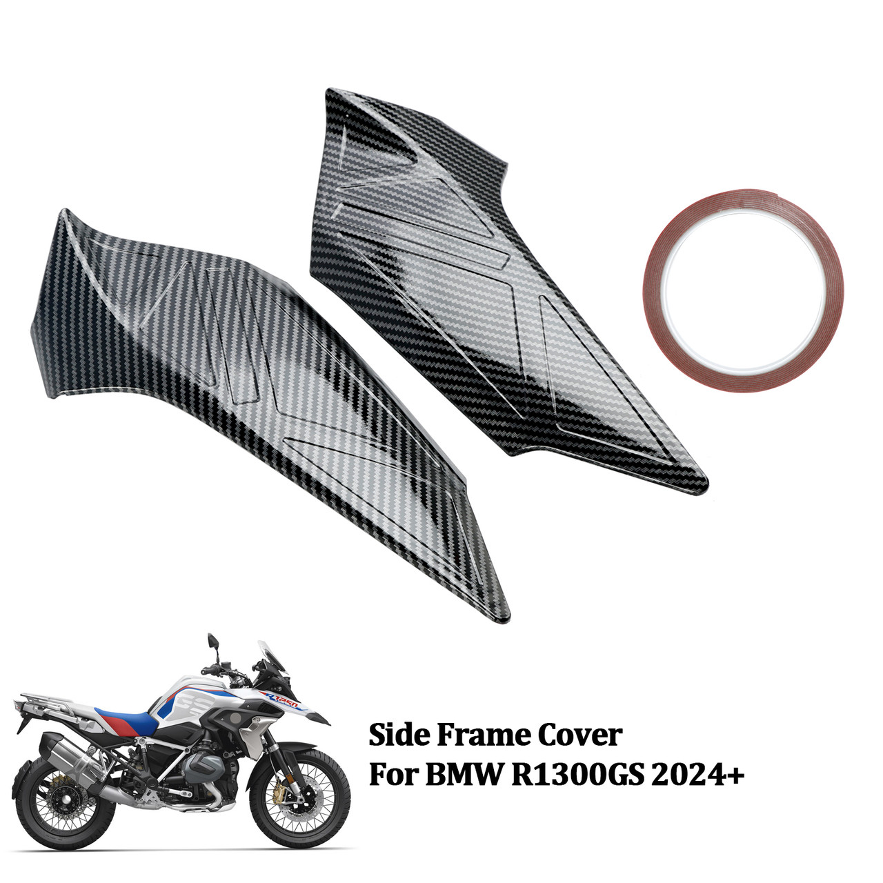 NICECNC Side Frame Protective Covers Compatible With BMW R1250GS 2018 - View #3
