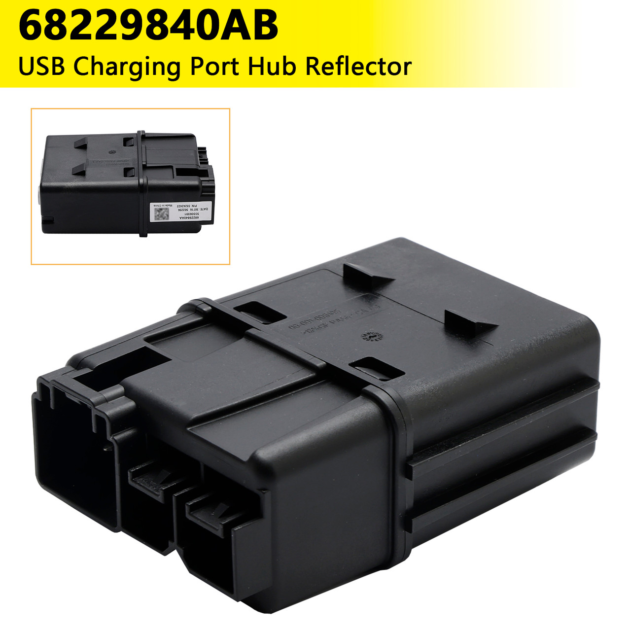 2017-2020 Chrysler Pacifica Voyager USB Charging Port Hub Reflector 68229840AB Generic