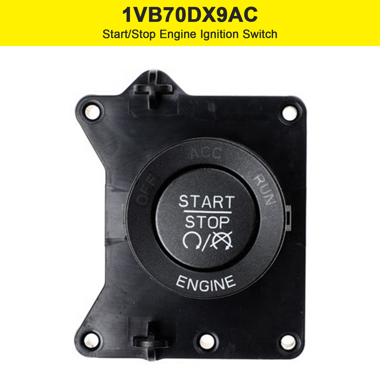 2014-2018 Jeep Cherokee Start/Stop Engine Ignition Switch 1VB70DX9AC Generic