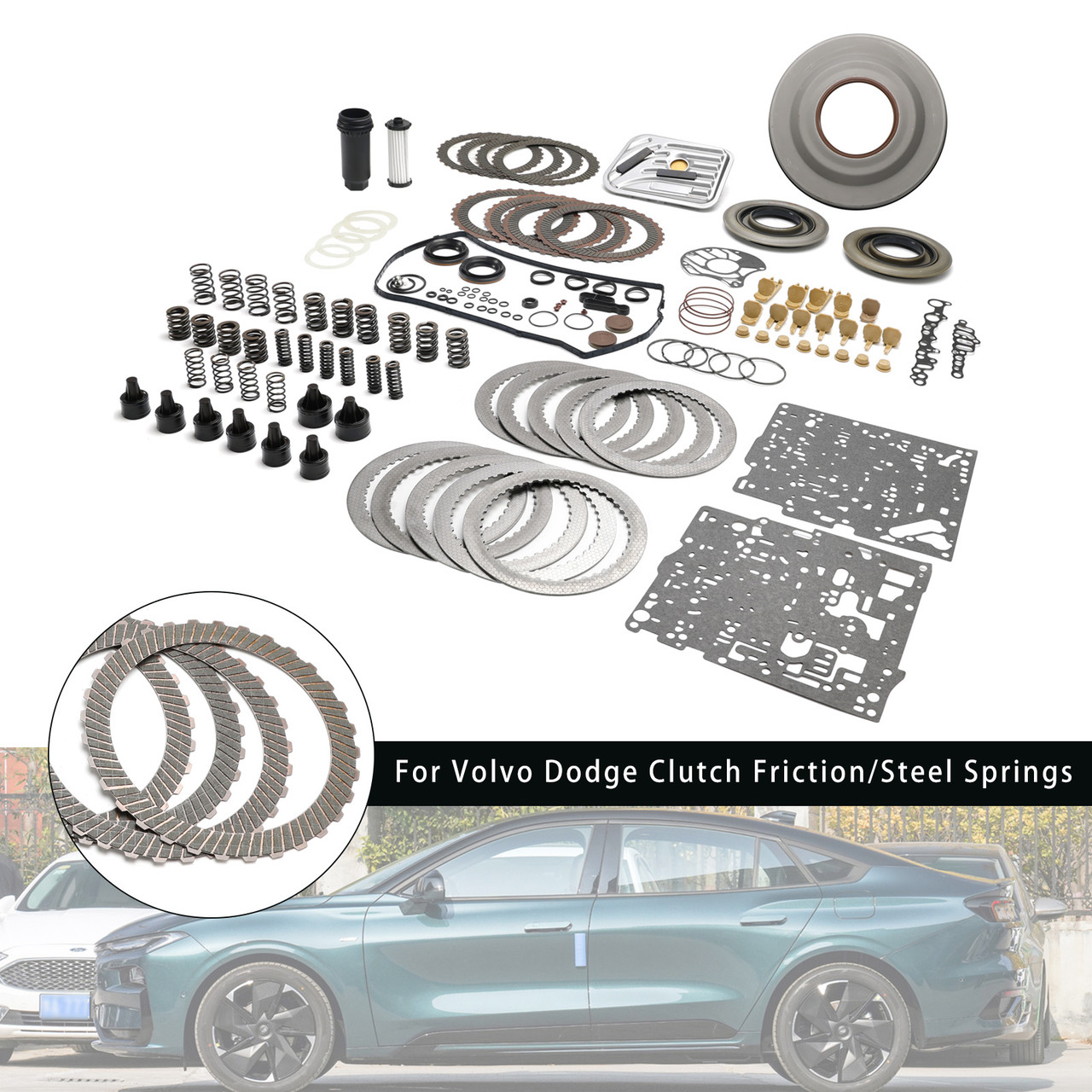 yuu  Volvo Dodge Clutch Friction/Steel Springs Powershift 6DCT450 MPS6