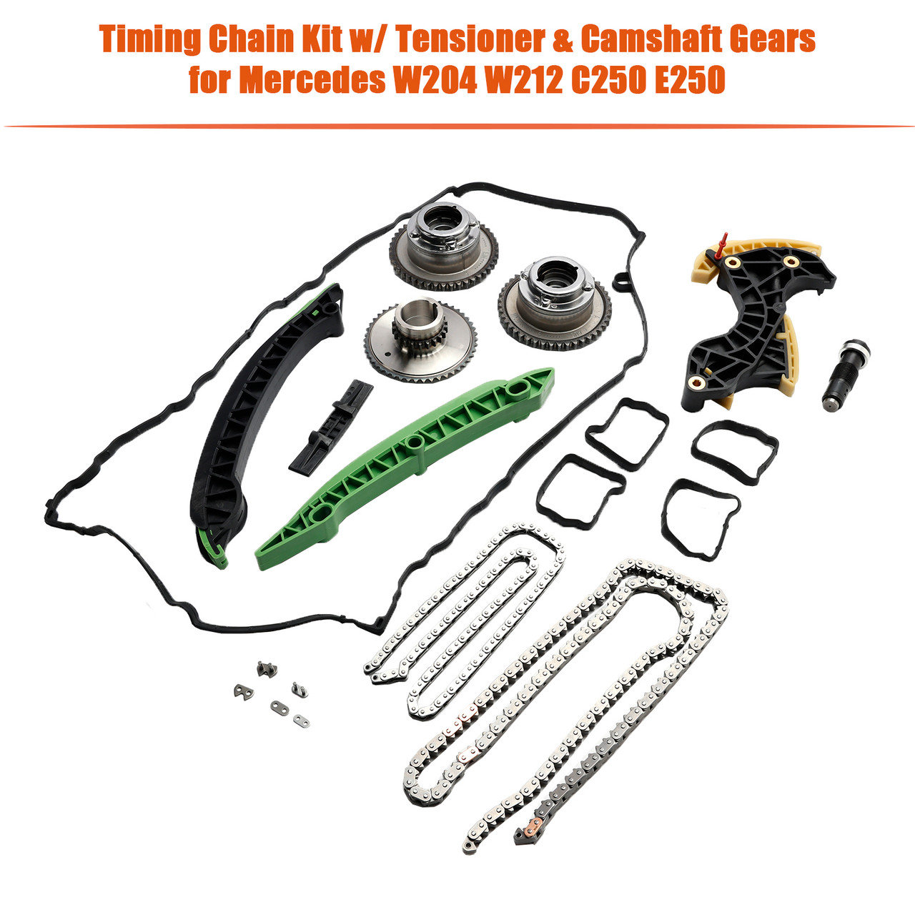 2007-2014 MERCEDES-BENZ C-CLASS Timing Chain Kit w/ Tensioner & Camshaft Gears Generic