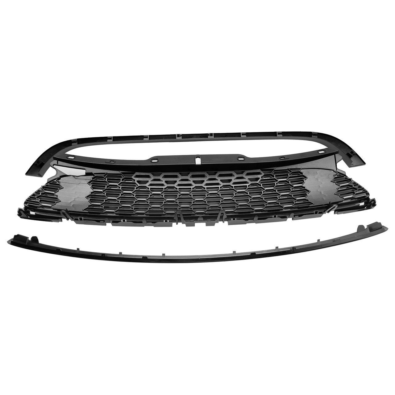 2007-2015 Mini Cooper S R55 R56 R57 R58 R59 JCW Style 3PCS Gloss Black Front Grille Generic
