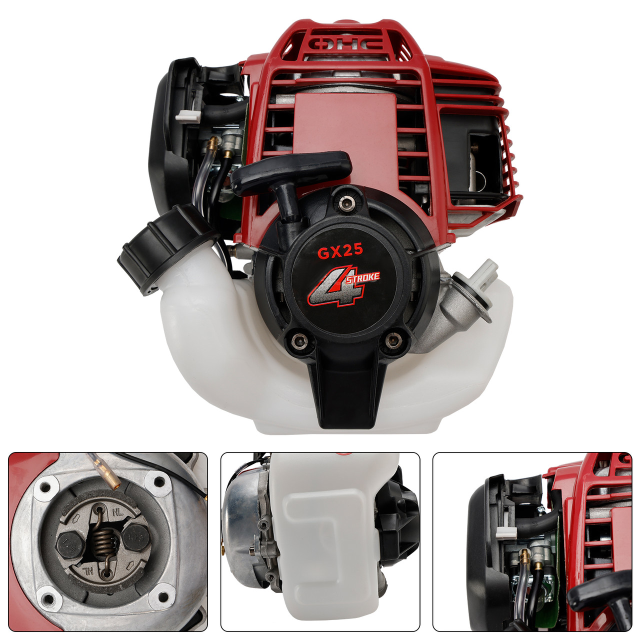 25cc 4-stroke engine 4 strokes weed eater motor lawn mower brush