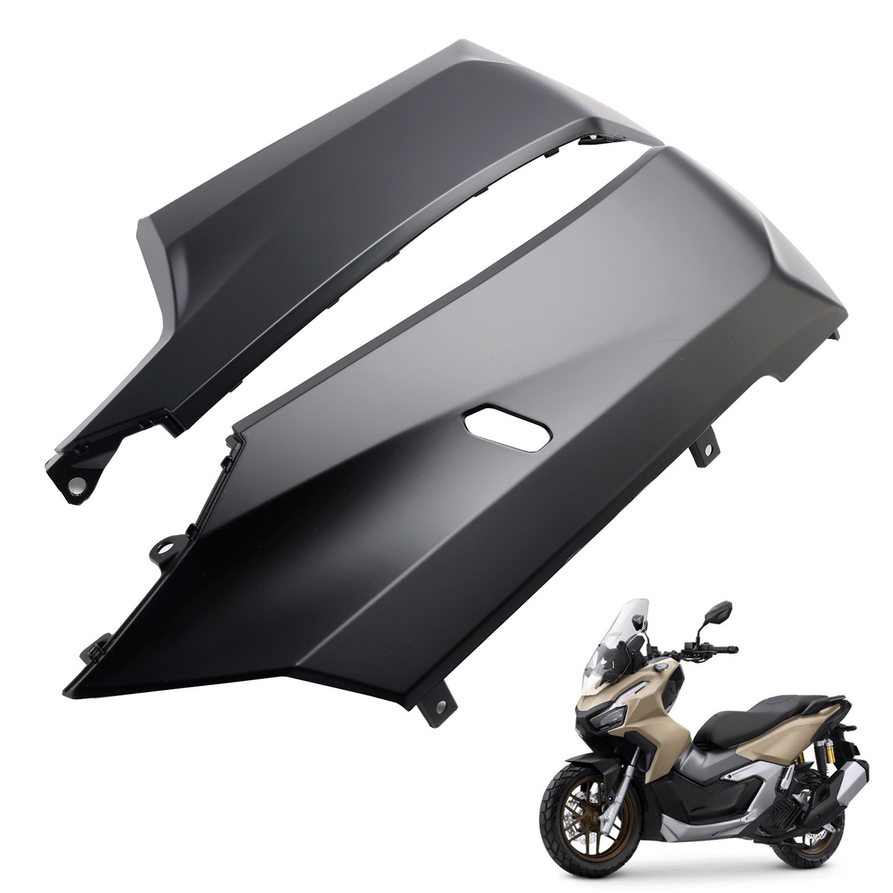 2023-2024 Honda ADV 160 Side pedal Cover Panel Fairing Cowl Matte Black Generic
